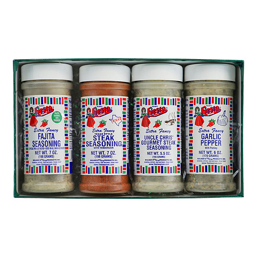 Texas BBQ Gift Box four medium size jars in the box