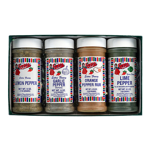 Peppers Blend Gift Box there are four medium size jars in the box
