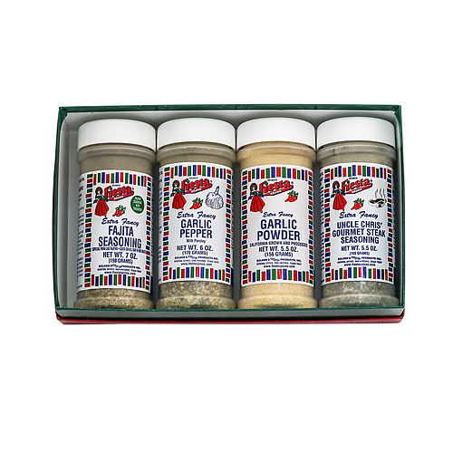 Garlic Heavy Gift Box there are four medium size jars in the box