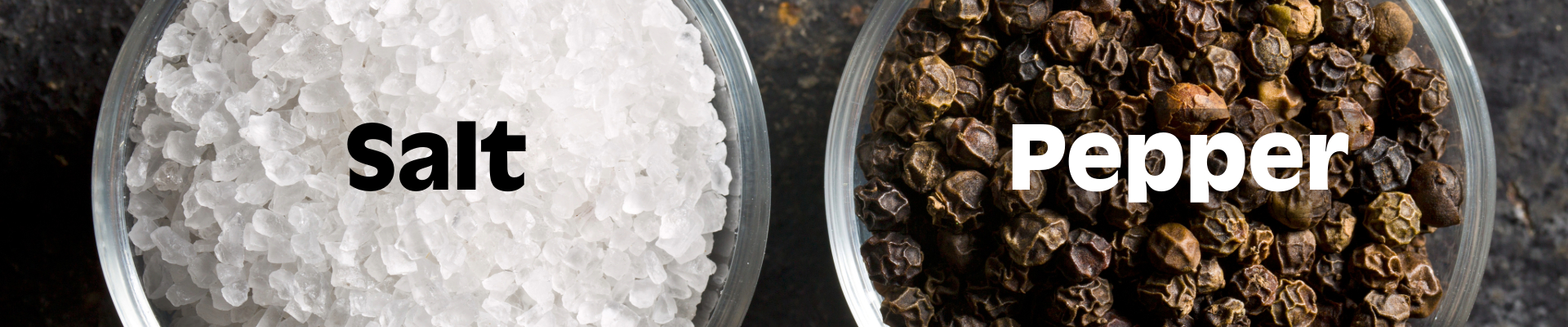salt and pepper products hero banner image for Salt and Pepper product category