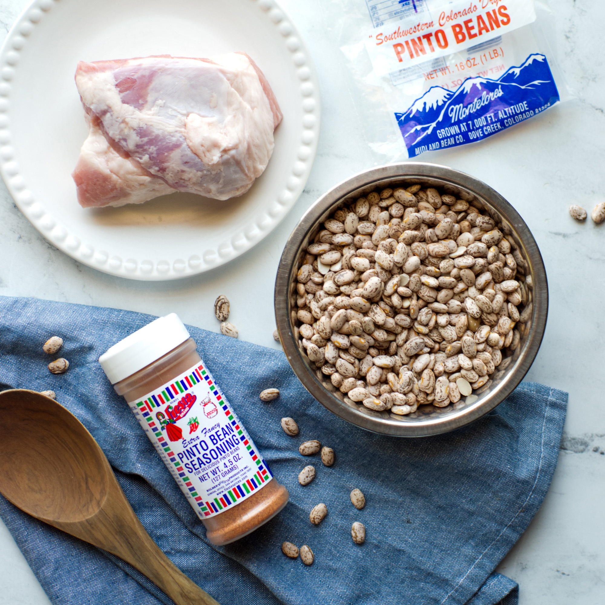 Ingredients for Pinto Bean Recipe