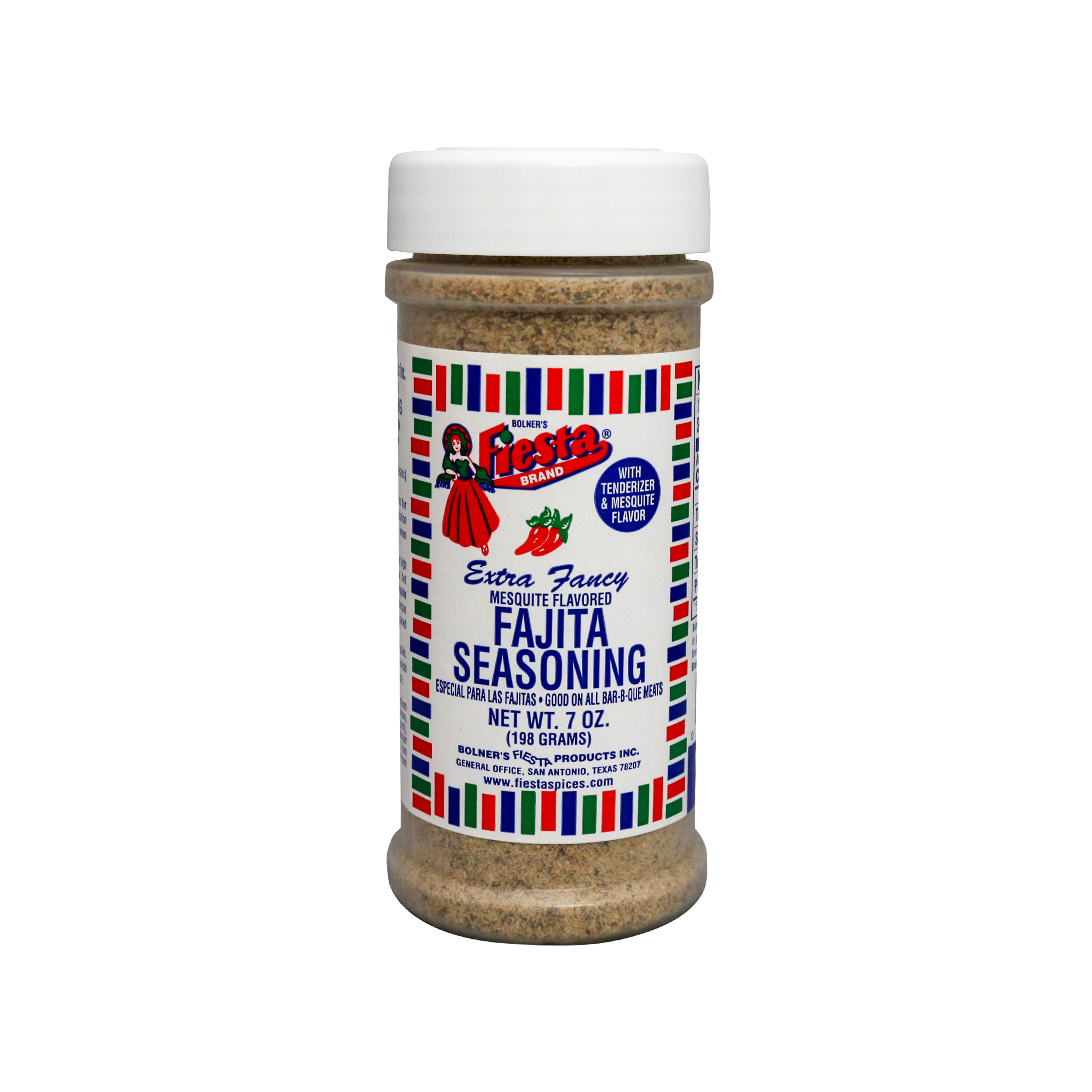 Fajita Seasoning, Mesquite Flavored medium size jar of Fajita Seasoning, Mesquite Flavored