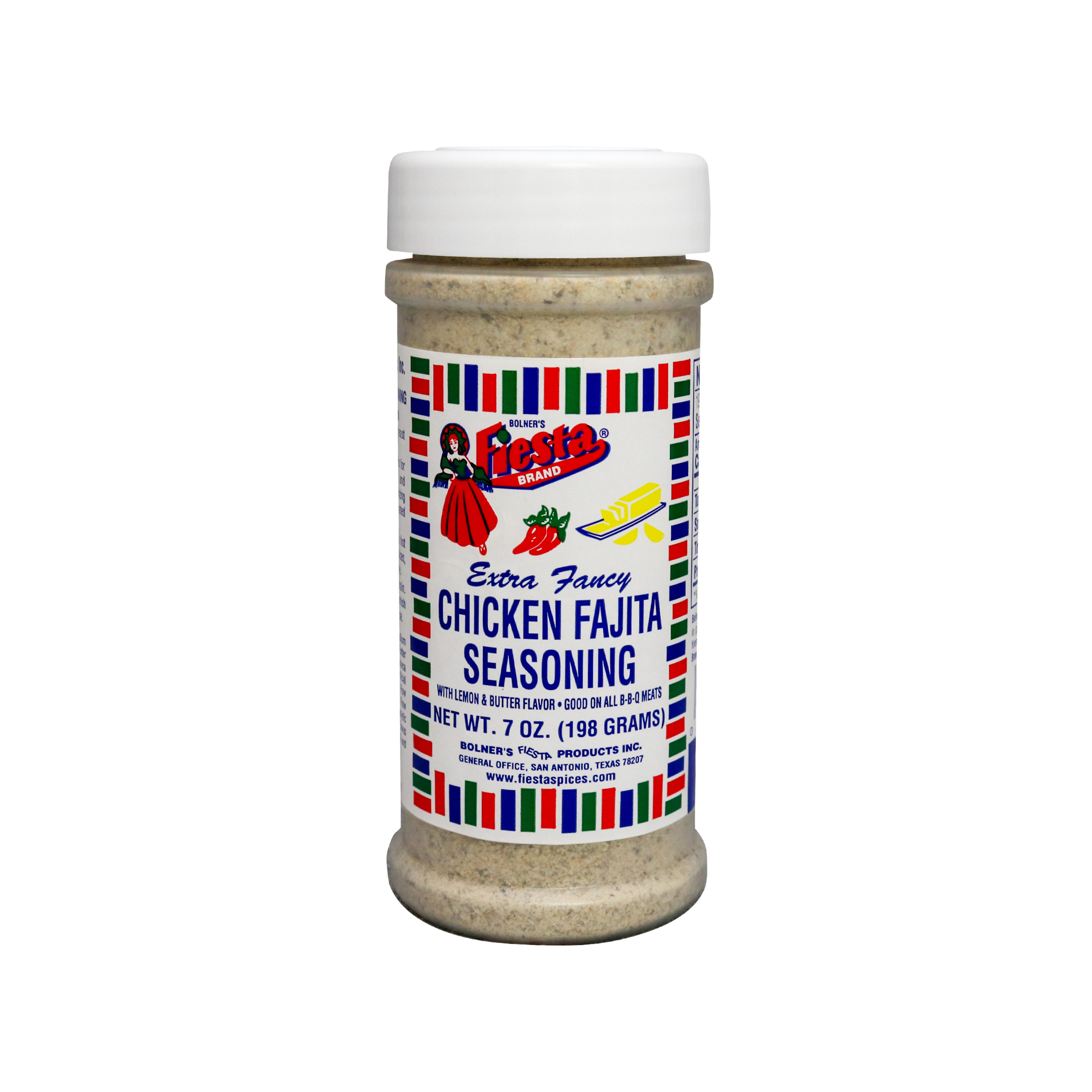 Fajita Seasoning, Chicken Flavored medium size jar of Fajita Seasoning, Chicken Flavored