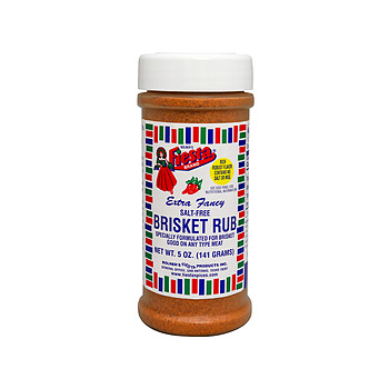 medium size jar of Brisket Rub - Salt Free 5 ounces