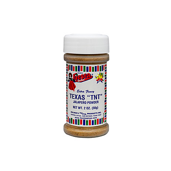 tiny jar of Jalapeno Pepper Powder aka Texas TNT
