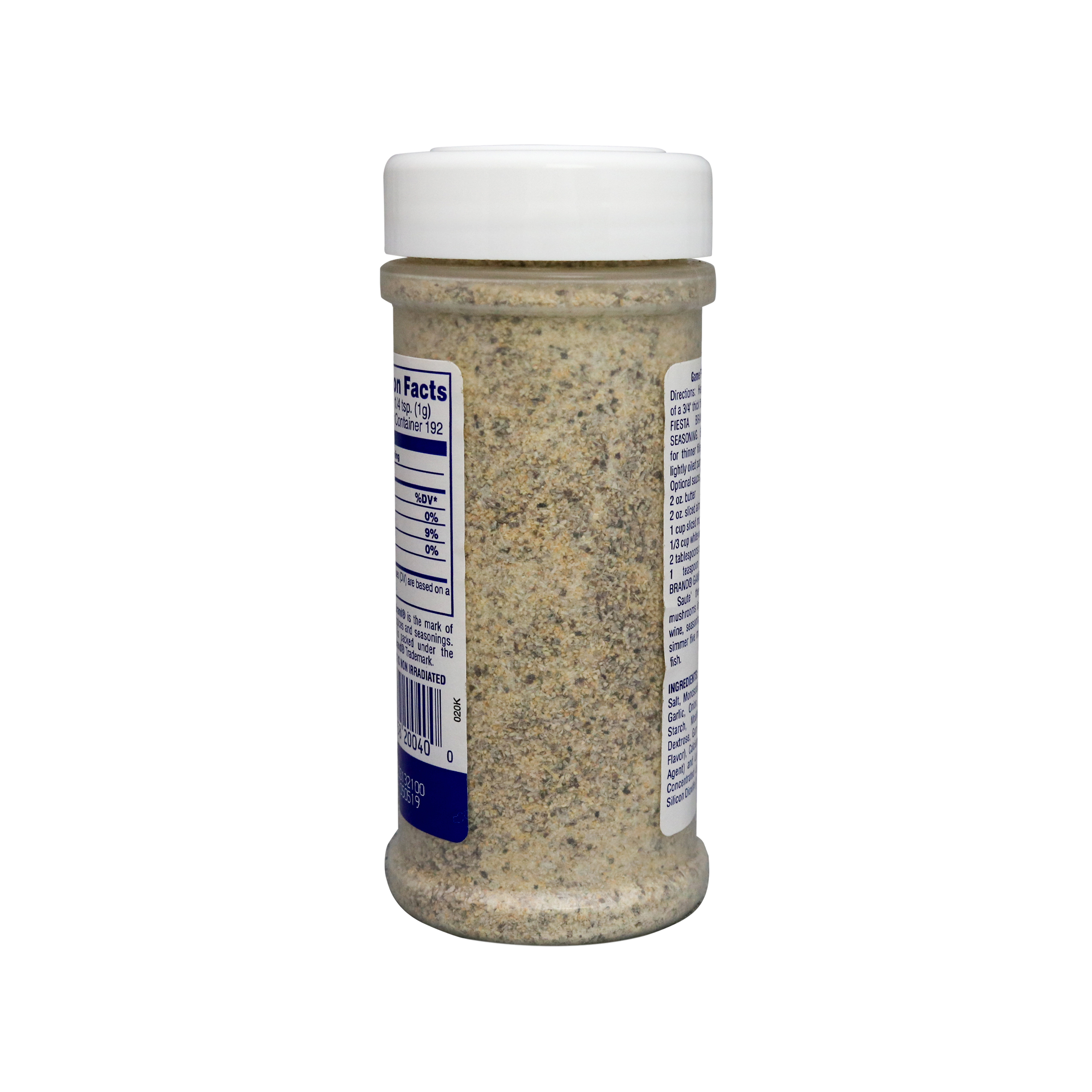 Game Fish Seasoning Medium size jar of Game Fish Seasoning 7 ounces back of jar