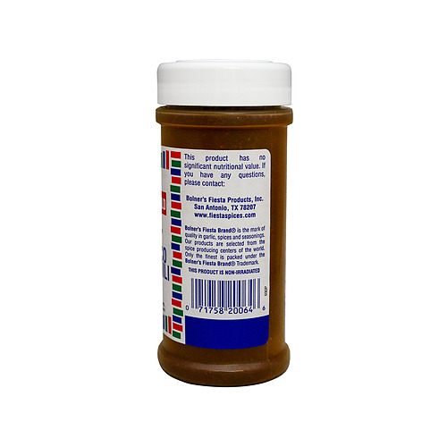 Medium size jar of Ground Chili side of jar