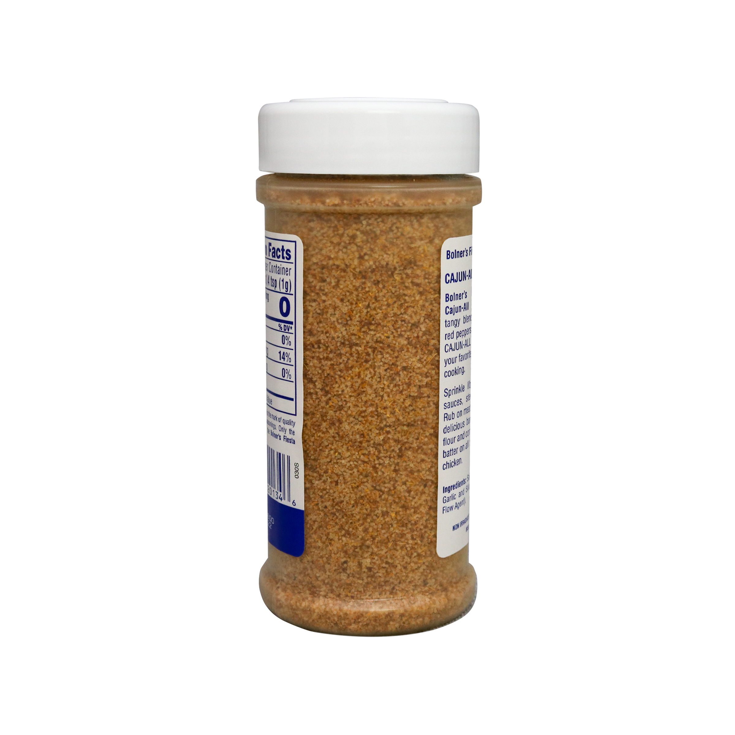 Cajun-All Seasoning Medium size jar of Cajun-All Seasoning seven ounces back of jar