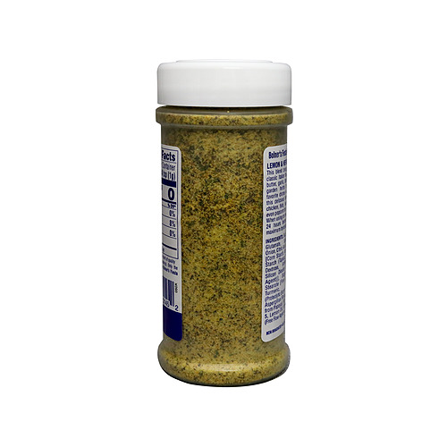 medium size jar of Lemon and Herb Seasoning six and one half ounces back of jar