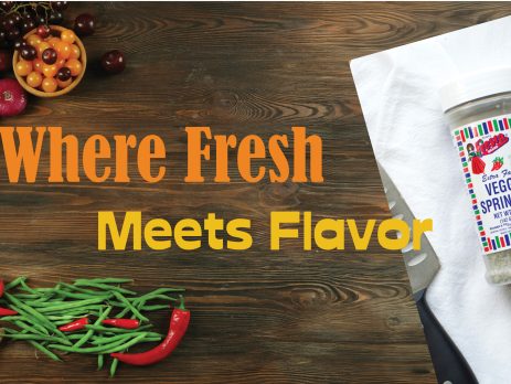 BANNER veggie sprinkles where fresh meets flavor